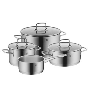 WMF 煮锅4件装 玻璃锅盖 高品质不锈钢 比单买便宜太多啦