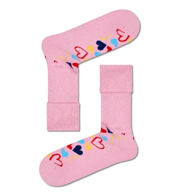 粉色爱心袜子