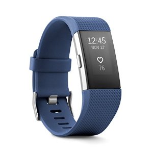 Fitbit Charge 第二代 心率检测多功能运动手 蓝黑色热卖