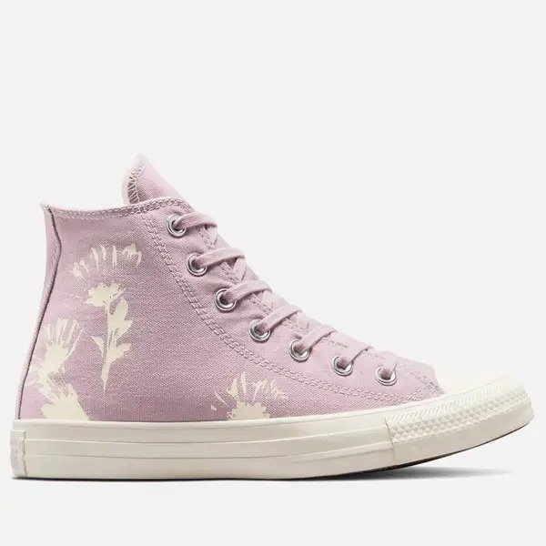 印花香芋紫帆布鞋