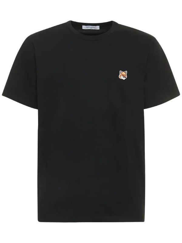 狐狸logo棉质T恤