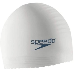 Speedo 超薄乳胶泳帽 轻便速干 贴合护发 游泳爱好者必入