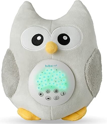 婴儿安抚奶嘴哭声激活传感器玩具猫头鹰白噪音发声器