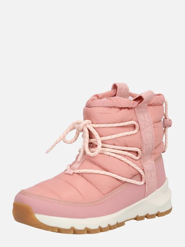 樱花粉棉靴