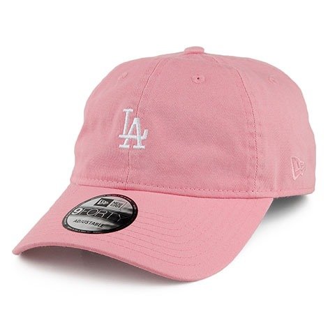 New Era 9FORTY L.A. Dodgers Baseball Cap - Unstructured Essential - Pink-White