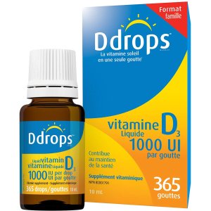 Ddrops® 1000 IU 成人维生素D3滴剂 365滴