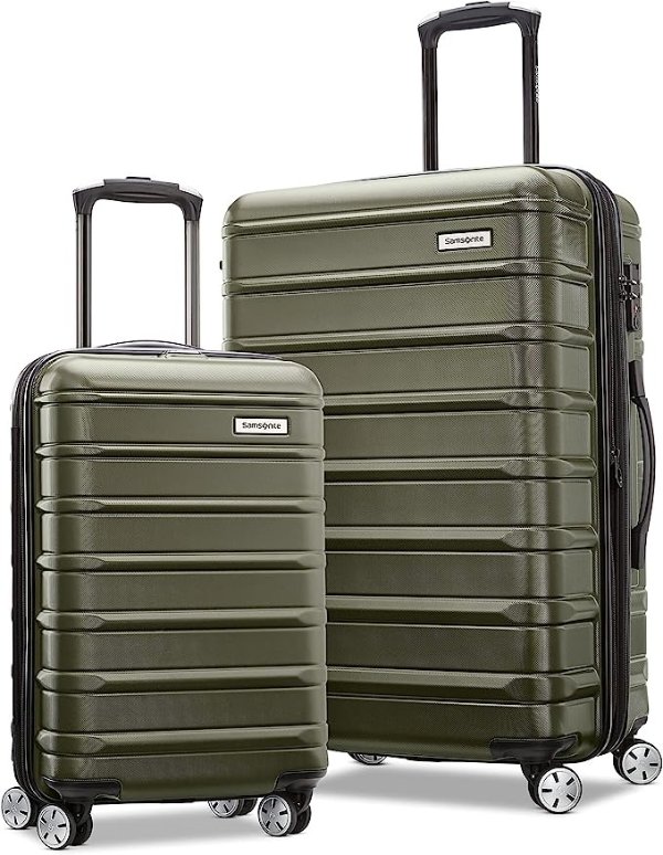 Omni 2 硬质可扩展行李箱带万向轮 |维他橄榄| 2 件套