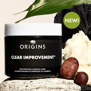 尝鲜价$30起+满送spa4件套新品上市：Origins 竹炭清洁面膜 清洁毛孔 净化肌肤