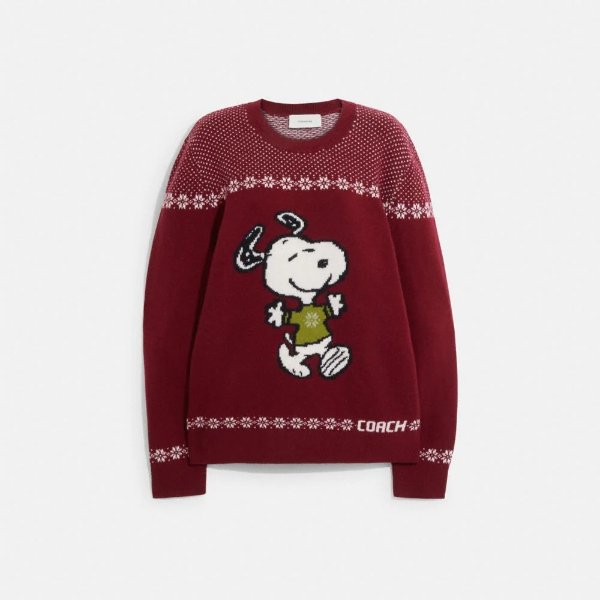 X Peanuts Snoopy 95%羊毛毛衣