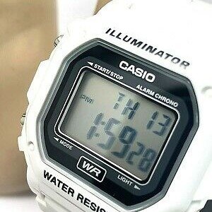 Casio 中性款 F-108WHC-7ACF 经典白色树脂表带手表