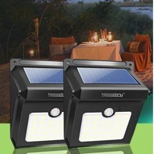 Neloodony 太阳能防水户外超亮感应灯 2个装