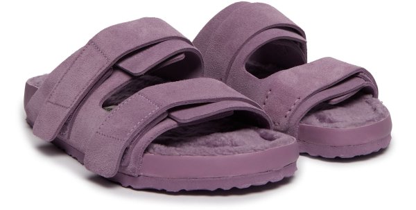 Uji 紫色毛绒底拖鞋