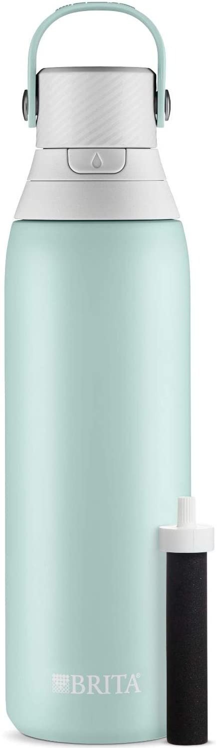 Brita Premium Filtering Water Bottle, 20 oz, Glacier