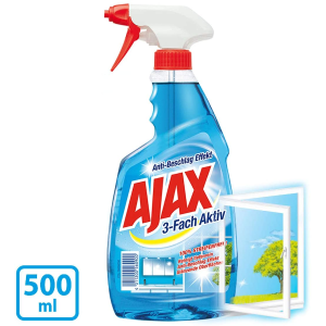 Ajax 玻璃清洁剂 光洁如新 防雾化 一步到位免二次冲洗