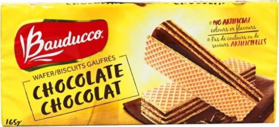 Bauducco 夹心三层威化饼干165g 巧克力味