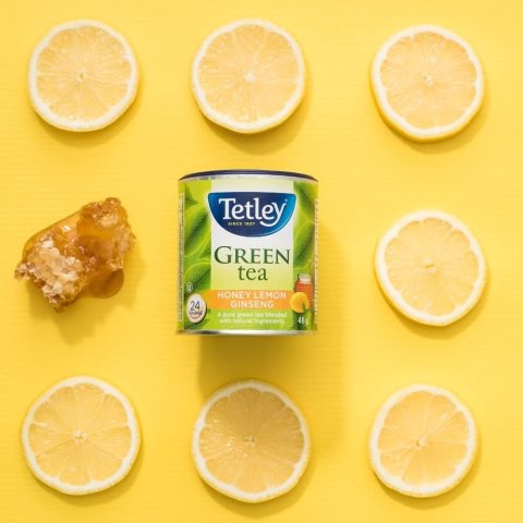 Tetley 蜂蜜柠檬人参绿茶茶包 24包