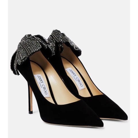 Jimmy ChooLove 100 麂皮高跟鞋