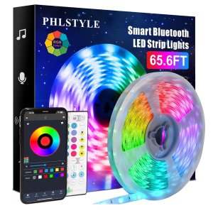 PHLSTYLE 智能LED炫彩背景灯带 20米 随音乐变化 营造氛围感