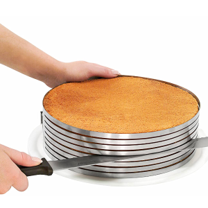 Zenker 蛋糕分层器不锈钢盒 德亚销售冠军黑森林蛋糕做起来