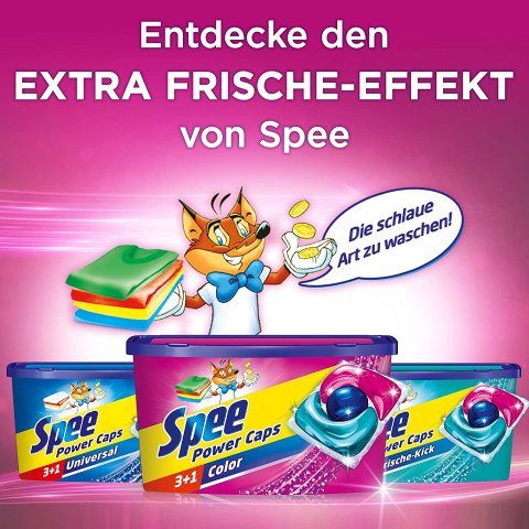 €24就能洗120次Spee 洗衣凝珠 3合1 清洁力+保持色彩 洗一次只要€0.12