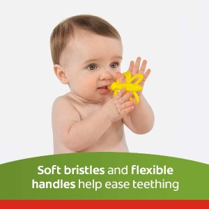新年礼物：Colgate 高露洁 蝴蝶把手婴儿训练牙刷 牙刷和牙胶合二为一