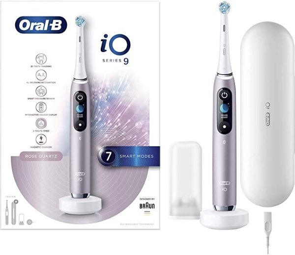 iO9 Rose Ultimate Clean Electric Toothbrush for Adults with