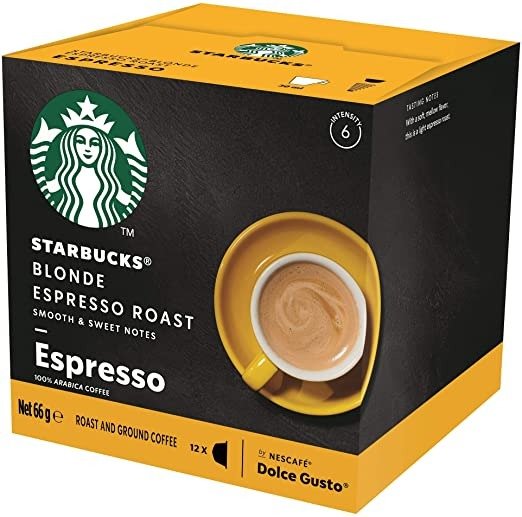 Starbucks 咖啡胶囊 Box of 12 Capsules, 66g (12 Serves)