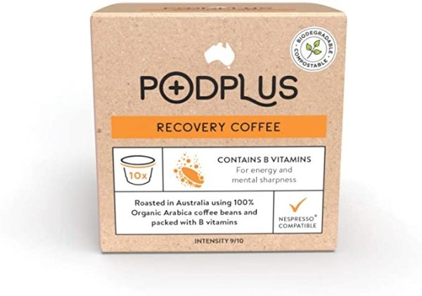 PodPlus PodPlus 胶囊咖啡 3 packs of 10 pods (30 total), Recovery Coffee
