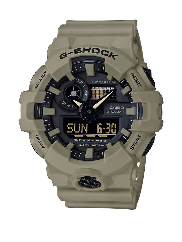 G-Shock 军绿色电子表