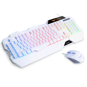 闪购：HAVIT 彩虹背光有线游戏键盘鼠标套装