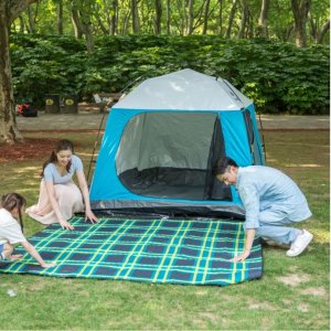 家庭户外帐篷，防虫设计圆顶帐篷，防水露营
