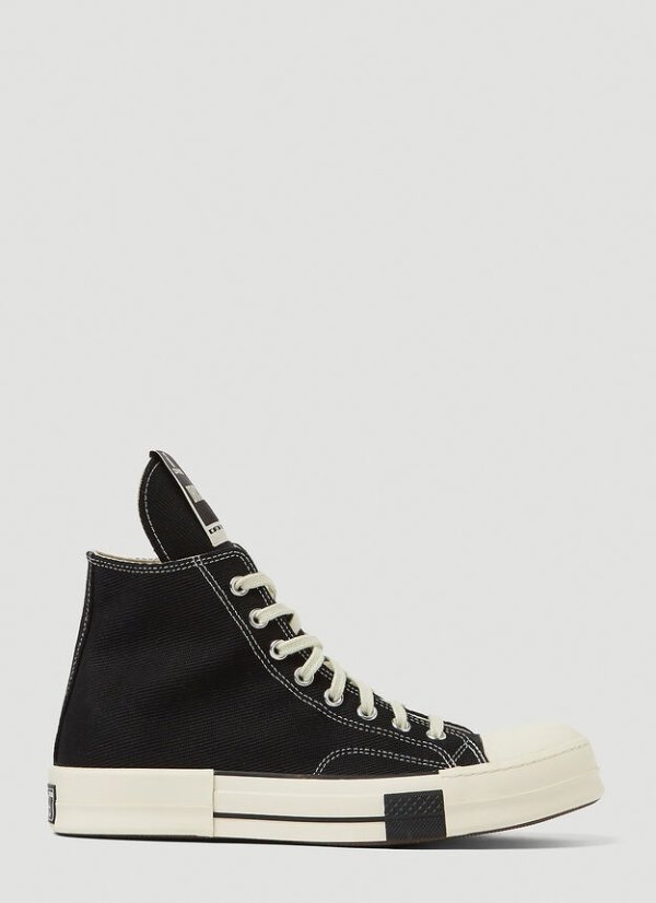 RICK OWENS X CONVERSE 黑色高帮鞋