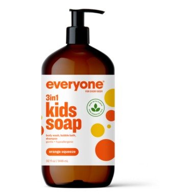 儿童专用3合1橙香液体皂960ml