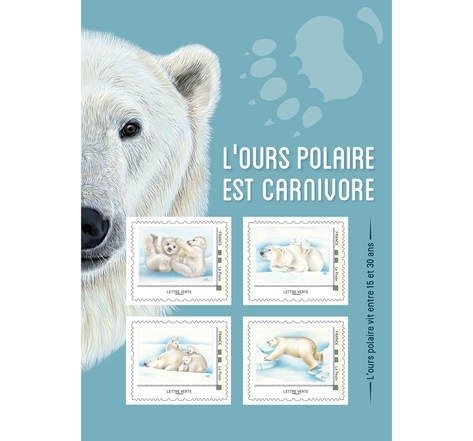 北极熊邮票