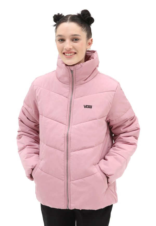 粉色棉夹克