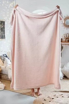 粉色毯子