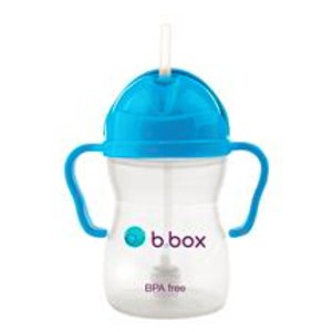 B.box 婴幼儿重力球吸管杯防漏 240ml （蓝色）