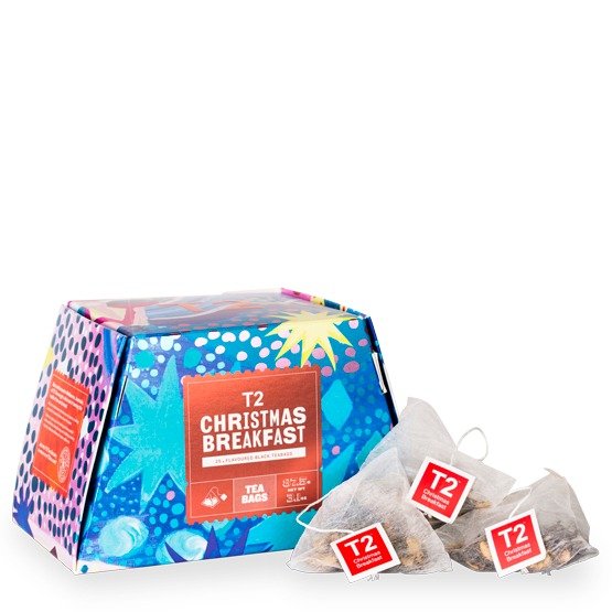 Christmas Breakfast Teabag Feature Cube - T2 APAC | T2 TeaAU