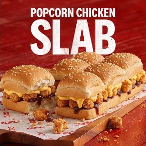 KFC肯德基 Popcorn Chicken Slab 回归 多款套餐同步上线