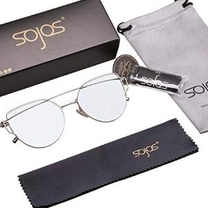 SojoS 女士猫眼太阳镜 多款彩片 镜面款特卖