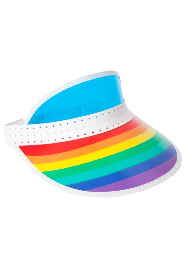 彩虹遮阳帽