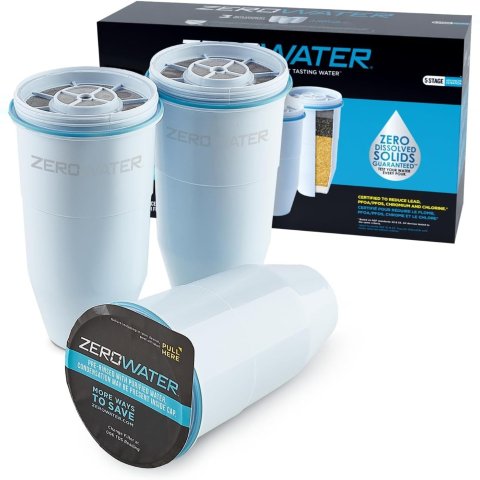 ZeroWater 5级过滤芯 共3件套 适合Brita/Zerowater