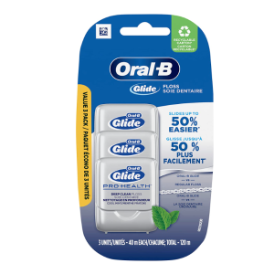 Oral-B Glide Pro-Health 薄荷味牙线40mx3盒 清洁口腔卫生