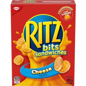 白菜价：RITZ 乐之 奶酪三明治口味 便携式小饼干零食 180g