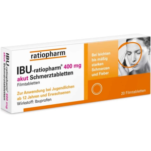 IBU-ratiopharm 布洛芬止痛片20片装 4.7折后仅€ 2.78