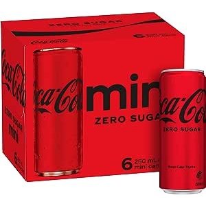 Coca-Cola无糖可口可乐mini 6 x 250 ml