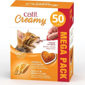 $0.6/条🍗50条仅需$30Catit 奶油鸡肉猫条 50个装 猫主子超爱！