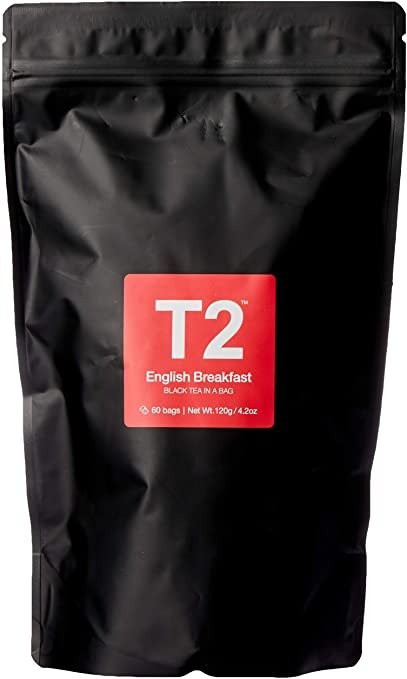 T2 Tea 英式早餐红茶, 60-Count