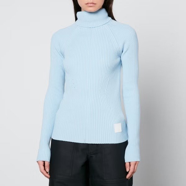 Marc Jacobs 奶蓝色羊毛混织毛衣