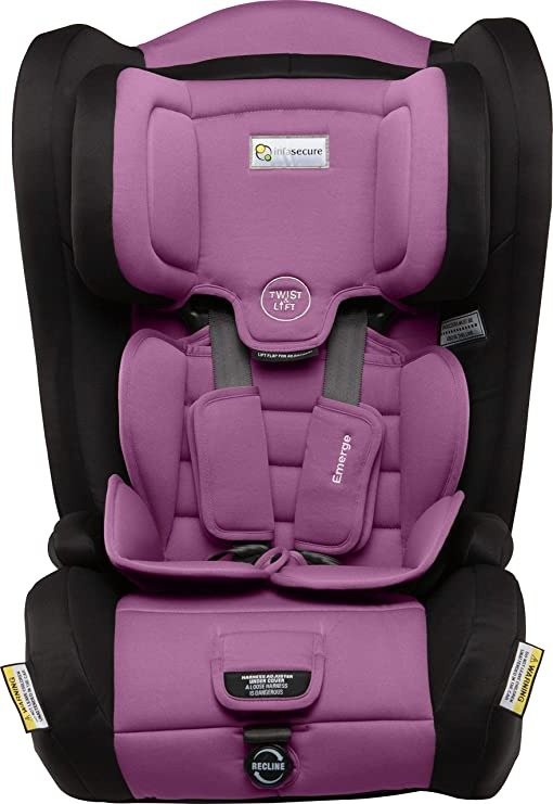 Emerge Astra Harnessed Car Seat for 6 Months to 8 Years, Purple